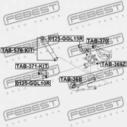 HÁTSÓ LENGÉSCSILLAPÍTÓ PERSELY KÉSZLET LEXUS RX270/350/450H AGL10,GGL15,GYL1 2008.12- GR 48531-48132