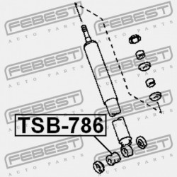 HÁTSÓ LENGÉSCSILLAPÍTÓ PERSELY TOYOTA COROLLA SED/CP/WG AE10,CE100,EE10 1991.08-2001.11 GR 90385-16004