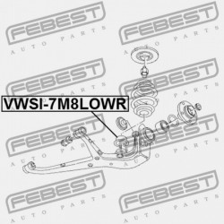 ALSÓ HÁTSÓ RUGÓSTAG ALÁTÉT ÜLÉSE ALHAMBRA 1996-2010 E 7M0511143B