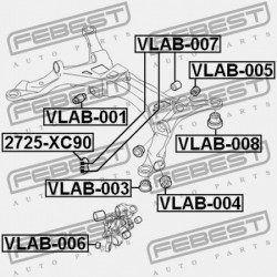 HÁTSÓ GERENDA PERSELY VOLVO XC90 2003- 9169204
