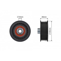 MULTIFRICTION SZÍJFESZÍTŐ SZÍJTÁRCSA FORD TRANSIT (FD, FB, FS, FZ, FC, FA, FAD, FBD) 06-. 500363
