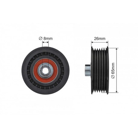 MULTIFRICTION SZÍJFESZÍTŐ SZÍJTÁRCSA FORD TRANSIT (FD, FB, FS, FZ, FC, FA, FAD, FBD) 06-. 500363