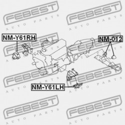 BAL OLDALI MOTORPÁRNA (HIDRAULIKUS) NISSAN PATROL(GR) Y61 1997.10-2010.03 EL 11220-VB911