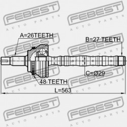 HÁTTI TÁMOGATÓ. HÁTSÓ TOYOTA CAMRY ACV30,31,MCV30 2002.03-2006.11 GR 43470-29885