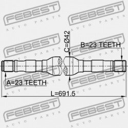 JOBB OLDALI FÉLTENGELY KIVONT 39202-60Y56