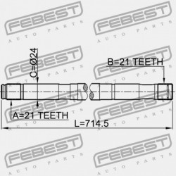 JOBB FÉLTENGELY NISSAN ALMERA UK MÁRKA N16E 2000.02-2006.11 EL 39204-BM527