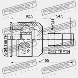 BELSŐ CSUKLÓ MITSUBISHI LEGNUM EA,EC 1996.06-2002.08 JPN MR336586
