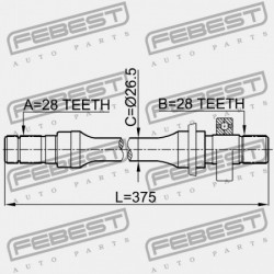 JOBB FÉLTENGELY MAZDA 626 GE 1991-1994 EU G562-25-700B