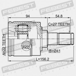 BAL BELSŐ CSUKLÓ KIA CEED 10 (2010-) [EUR]. 49536-1M101