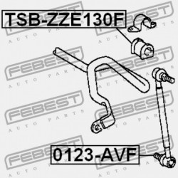 ELSŐ STABILIZÁTOR PERSELY TOYOTA COROLLA/MATRIX (NAP) ZZE13 2002.01-2008.01 US 48815-02100