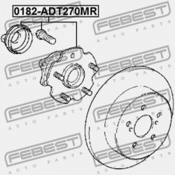 TOYOTA AURIS/HYBRID (UKP) HÁTSÓ KERÉKAGY ADE15,NDE150,NRE150,ZRE15,ZZE150,Z 42450-05080