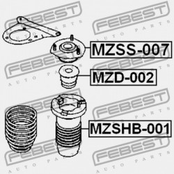 ELSŐ LENGÉSCSILLAPÍTÓ BURKOLAT MAZDA 6 WAGON GY 2002-2005 EU GJ6A-34-012