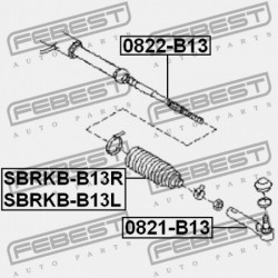 KORMÁNYRÚD BURKOLAT. SUBARU IMPREZA G11 2000.02-2007.04 JP 34137-AE000