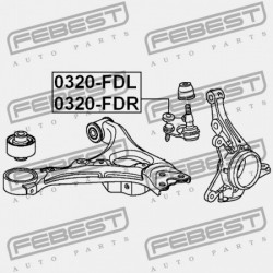 ELSŐ LENGŐKAR CSAVAR JOBB ALSÓ JOBB HONDA CIVIC 4D FD1 2006-2014 JP 51220-SNA-A03