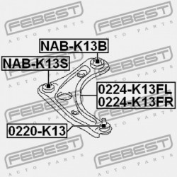 HÁTSÓ VEZÉRLŐKAR PERSELY ELÜLSŐ NISSAN NOTE E12 2012.09- JP 54500-1HJ0A