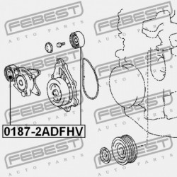 FESZÍTŐ SZÍJTÁRCSA TOYOTA RAV4 ACA3,ALA3,GSA33,ZSA3 2005.11-2012.12 GR 16620-0R010