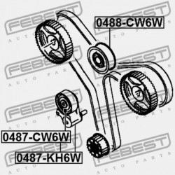 VEZÉRMŰSZÍJFESZÍTŐ CSIGAKÉSZLET MITSUBISHI OUTLANDER CW0 2006.11-2012.06 EUR/MMC-PROD. 1145A042