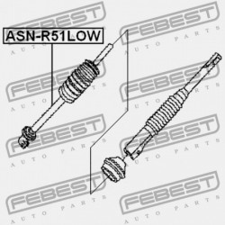 KORMÁNYOSZLOP KERESZTTARTÓ ALSÓ NISSAN PATHFINDER R51M 2005.01-2014.11 EL 48080-EC700