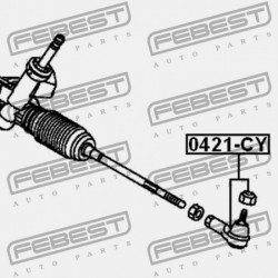 KORMÁNYRÚDVÉG MITSUBISHI LANCER CY,CZ 2007.03-2013.02 EUR 4422A018