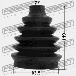 TOYOTA CAMRY (JPP) KÜLSŐ CSUKLÓVÉDŐ ACV30,MCV3 2001.07-2006.01 US 43420-06490
