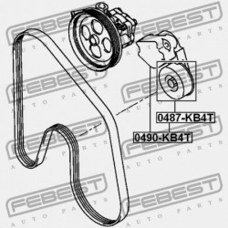 FESZÍTŐ SZÍJTÁRCSA SZETT MITSUBISHI PAJERO/MONTERO SPORT KH0 2008.07-2013.01 EUR/MMTH 1345A009