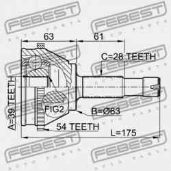 KIVONT KÜLSŐ CSUKLÓ 9566722180