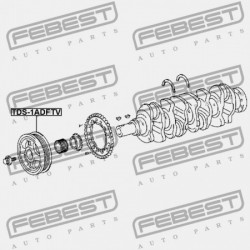 FORGATTYÚS TENGELY SZÍJTÁRCSA TOYOTA RAV4 ACA3,ALA3,GSA33,ZSA3 2005.11-2012.12 GR 13408-0R030