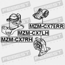 HÁTSÓ MOTORPÁRNA MAZDA CX-7 ER 2007-2009 [EU]. L2Y3-39-04XA