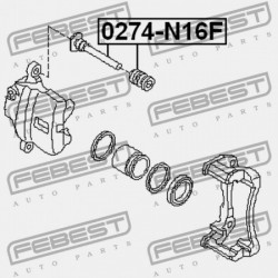 ELSŐ FÉKNYEREG VEZETŐ PERSELY NISSAN ALMERA UK MÁRKA N16E 2000.02-2006.11 EL 41139-71J25