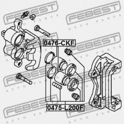 JAVÍTÓKÉSZLET, ELSŐ FÉKNYEREG MITSUBISHI L200 K60,70 1996.01-2007.12 G.EXP/MMTH MR977364