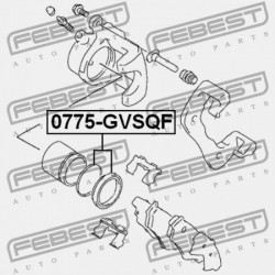 JAVÍTÓKÉSZLET, ELSŐ FÉKNYEREG SUZUKI GRAND VITARA/ESCUDO JB416/JB420/JB627 2006-2014 55830-64G00