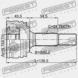 KÜLSŐ CSUKLÓ TOYOTA AYGO KGB10,WNB10 2005.02-2014.05 EU 43420-0H010