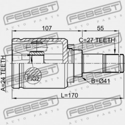 MITSUBISHI GRANDIS NA4W/NA8W 2003-2009 BELSŐ CSUKLÓ MN110515
