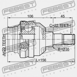 BAL OLDALI BELSŐ CSUKLÓ CHEVROLET AVEO 2009- EU 96832203