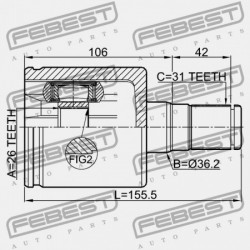 BAL BELSŐ CSUKLÓ VOLVO S80 2007- 36011289