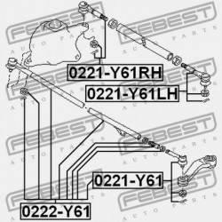 KORMÁNYRÚD NISSAN PATROL(GR) Y61 1997.10-2010.03 EL D8680-VS41A