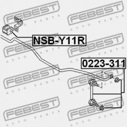 HÁTSÓ STABILIZÁTOR PERSELY NISSAN SUNNY N14 1990.10-1995.07 EL 56243-58Y10