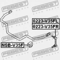 BAL ELSŐ STABILIZÁTORKILINCS NISSAN 350Z Z33 2002.06-2008.10 US 54668-AL501