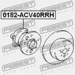 JOBB HÁTSÓ KERÉKAGY TOYOTA CAMRY (JPP) ACV30,MCV3 2001.07-2006.01 US 42450-48011
