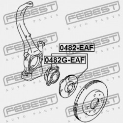 MITSUBISHI LANCER/MIRAGE CJ-CP ELSŐ KERÉKAGY 1995.08-2000.08 JPN MR475333