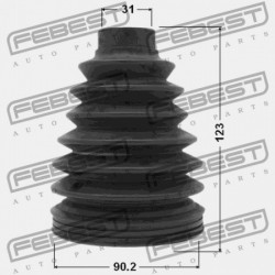 KÜLSŐ CSUKLÓVÉDŐ TOYOTA LAND CRUISER 90 KZJ9,LJ9,RZJ9,VZJ9 1996.04-2008.12 GR 04438-35060