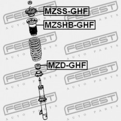 ELSŐ LENGÉSCSILLAPÍTÓTARTÓ MAZDA ATENZA SEDAN & SPORT GH 2007-2009 JP GS1D-34-380C
