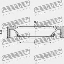 HAJTÓMŰTÖMÍTÉS NISSAN ALMERA UK MÁRKA N16E 2000.02-2006.11 EL 32113-03E00