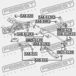 CSAP, HÁTSÓ FELSŐ VEZÉRLŐKAR SUBARU IMPREZA (GP/WGN) G23 2011-2016 20252-FJ020