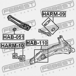 HÁTSÓ VEZÉRLŐKAR PERSELY HONDA CIVIC FERIO EK2 JP 52622-SH3-013