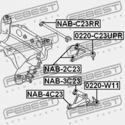 VEZÉRLŐKAR PERSELY HÁTSÓ ALSÓ NISSAN PRESAGE U30 1998.06-2003.06 JP 55501-0C705