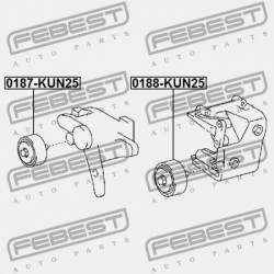 FESZÍTŐ SZÍJTÁRCSA KÉSZLET TOYOTA LAND CRUISER PRADO GRJ12,KDJ12,RZJ12,TRJ12,VZJ12 2002 88440-0K010