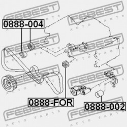 VEZÉRMŰSZÍJ SZÍJTÁRCSA SUBARU IMPREZA G11 2000.02-2007.04 JP 13085-AA010