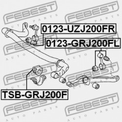 ELSŐ STABILIZÁTOR PERSELY TOYOTA LAND CRUISER URJ202,UZJ200,VDJ200 2007.09- EU 48815-60260