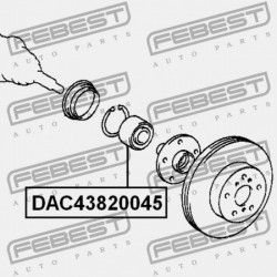 ELSŐ KERÉKAGYCSAPÁGY TOYOTA CRESTA GX90,JZX9,LX90,SX90 1992.10-1996.09 JP 90369-43008